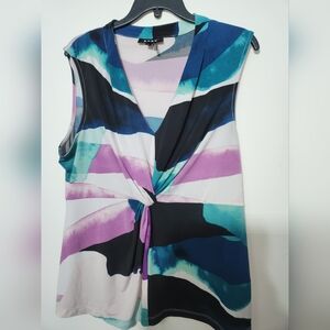 Abstract print top